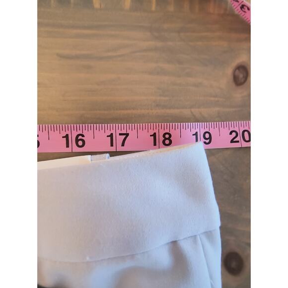 Ann Klein Modern Pant Women's Sz 14 Gray Mid Rise Flared Leg Career Professional - Picture 8 of 15